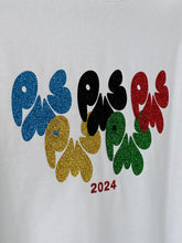 PMS OLYMPICS ON WHITE OVERSIZED LONG SLEEVE T-SHIRT