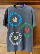 Three Sparkly Circles — Washed Black Short Sleeve